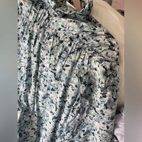 Blue Floral Dress - Picture 2 of 3